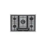 Bosch NGMP059UC Benchmark Series 30" Gas Cooktop with 5 Sealed Burners, FlameSelect, Heavy Duty Grates, OptiSim Burner, and Continuous Grates in Stainless Steel