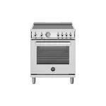 Bertazzoni PRO304INMXV Professional Series 30 inch Induction Range with 4 Elements, 4.7 cu. ft. Oven Capacity, Temperature Gauge and Dual Convection in Stainless Steel