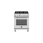 Bertazzoni PRO305DFMXVLP Professional Series 30" Dual Fuel Range with 5 Burners, 4.7 cu. ft. Capacity Oven, Dual Convection and Temperature Gauge in Stainless Steel (Liquid Propane)