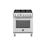 Bertazzoni PRO305GASXVLP Professional Series 30" Gas Range with 5 Burners, 4.7 cu. ft. Oven Capacity, Temperature Gauge and Dual Convection in Stainless Steel (Liquid Propane)