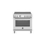 Bertazzoni PRO365INMXV Professional Series 36 inch Induction Range with 5 Elements, 5.9 cu. ft. Oven Capacity, Dual Convection and Bridge Zone in Stainless Steel