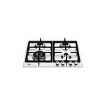 Bertazzoni PROF244CTXV 24" Professional Series Front Control Gas Cooktop with 4 Burners, Cast Iron Contour Grates, Fail-Safe Thermocouple Technology, ADA Compliant, in Stainless Steel