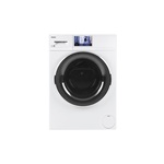 Haier QFW150SSNWW 24" Smart Frontload Washer with 2.4 cu. ft. Capacity, 16 Cycles, Electronic Controls, Steam, Built-In Wi-Fi Connect, in White