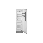 Bertazzoni REF24FCIPRR23 24" Built-In Freezer Column with 12.6 cu. ft. Total Capacity, Automatic Ice Maker, White Aluminum Interior, LED Lighting, Digital Touch Control Interface, Sabbath Mode, in Panel Ready (Right Hinge)