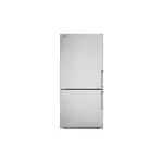 Bertazzoni REF31BMFIXL 31" Bottom Freezer Refrigerator with Factory Installed Ice Maker, Reversible Doors, in Stainless Steel (Handles Sold Separately) (Left Hinge)