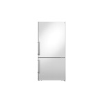 Bertazzoni REF31BMFXNV 31" Bottom Freezer Refrigerator with 17.8 cu. ft. Capacity, LED Lighting, Door Alarm, LED Touch Interface, Counter Depth Design, Reversible Doors, in Stainless Steel (Handles Sold Separately)