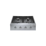 Bosch RGM8058UC 30" 800 Series Gas Rangetop with 4 Burners, Dual Flame Ring Power Burner, Dishwasher Safe Grates and Porcelain Enameled Surfaces in Stainless Steel