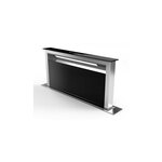 Faber SCLX3015BKNBB 30" Scirocco Lux Downdraft Range Hood with LED Lighting, Perimetric Filter System, in Black Glass (Blower Sold Separately)