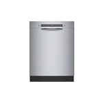 Bosch SGE78C55UC 24" 800 Series Smart Built-In Dishwasher with 15 Place Settings, 6 Cycles, Home Connect, CrystalDry, RackMatic and PrecisionWash in Stainless Steel