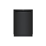 Bosch SHE3AEM6N 24" 100 Series Smart Recessed Handle Dishwasher with 14 Place Settings, Home Connect, Stainless Steel Tub and 24/7 Overflow Protection System (Black)