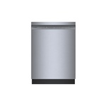 Bosch SHE4AEM5N 24" 100 Series Smart Recessed Handle Dishwasher with 14 Place Setting, 8 Cycles, PureDry, Home Connect and RackMatic (Stainless Steel)