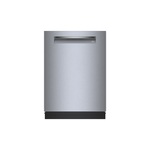 Bosch SHP9PCM5N Benchmark Series 24" Smart Benchmark Pocket Handle Dishwasher with 16 Place Settings, Smart Load 3rd Rack, Home Connect, Stainless Steel Tub, Rackmatic, PowerControl with PrecisionWash, in Stainless Steel