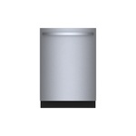 Bosch SHX53CM5N 24" 300 Series Smart Built-In Dishwasher with 16 Place Setting, Standard 3rd Rack, PrecisionWash, PureDry, Rackmatic, Stainless Steel Tub, Home Connect, in Stainless Steel