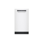 Bosch SPE53B52UC 18" 300 Series Built In Dishwasher with 10 Place Settings, Recessed Handle, 5 Cycles, 5 Options, 46 dBA, Home Connect, Standard 3rd Rack, and ADA Compliant (White)