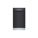 Bosch SPE53C56UC 18" 300 Series ADA Compliant Smart Built-In Dishwasher with 10 Place Settings, PrecisionWash, Home Connect, 3rd Rack and AquaStop Plus (Black)