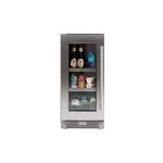 XO XOU15BCGSL 15" Undercounter Beverage Center with 66 Can Capacity, LED Lighting, Glass Shelves, Low-E Glass Door, Digital Temperature Control, Removable Wine Cradle, in Stainless Steel (Left Hinge)