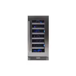 XO XOU15WGSR 15" Single Zone Wine Cooler with 34 Bottle Capacity, Telescopic Racks, LED Lighting, Precise Temperature Digital Controls, in Stainless Steel (Right Hinge)