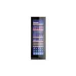 XO XOU2470BCGB 24" Beverage Column Refrigerator with 15 cu. ft. Capacity, Tri-Color Interior LED Lighting, Intuitive Digital Controls, Secure Door Lock, Reversible Door (Black Glass)