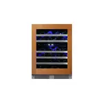 XO XOU24WDZGOL 24" Dual Zone Wine Cooler with 46 Bottle Capacity, Telescopic Racks, LED Lighting, Precise Temperature Digital Controls, in Panel Ready (Right Hinge)