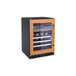 XO XOU24WWGOL 24" Undercounter Wine and Weed Preservation System with 5.7 cu. ft. Capacity, Dual Zones, 2 Glide Out Cedar Drawer, Secure Lock and Key,Tri-Color Illumination, Alarm Function, Sabbath Mode, Low E Glass, in Panel Ready (Left Hinge)