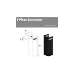 ZLINE 1PCEXTBSKBN Chimney Extension for 9 ft. to 10 ft. Ceilings in Black Stainless