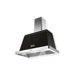 Lofra AR36 36" Dolcevita Series Chimney Wall Hood with 471 CFM, LED Lighting, Dishwasher Safe Anti Grease Metal Filters (Matte Black, Chrome)