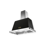 Lofra AR36 36" Dolcevita Series Chimney Wall Hood with 471 CFM, LED Lighting, Dishwasher Safe Anti Grease Metal Filters (Matte Black, Brass)