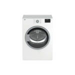 Beko BDV7200X 24" Compact Front-Load Vented Dryer with 3.7 cu. ft. Capacity, 15 Cycles, Stacking Kit, Stainless Steel Drum, Energy Star, in White