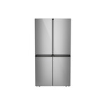 Cafe CAE28DM5TS5 36" Smart Quad-Door French Door Refrigerator with 28.3 Cu. Ft. Capacity, ENERGY STAR Rated, and Fully Convertible Zone in Platinum Glass