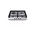 LG CBGD2414S 24" Compact Gas Cooktop with 4 Sealed Burners, 14K BTU Dual Burner, Compact Design, Continuous Cast-Iron Grates, in Stainless Steel