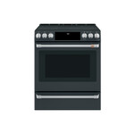 Cafe CES700P3MD1 30" Smart Slide-In Electric Range with 5 Elements, 5.7 cu. ft. Oven Capacity and No-Preheat Air Fry (Matte Black)