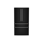 Cafe CGE29DP3TD1 36" Smart 4-Door French-Door Refrigerator with 28.7 Cu. Ft. Capacity, ENERGY STAR Rated and Dual-Dispense AutoFill Pitcher (Matte Black)