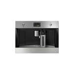 Smeg CMSU4303X 24" Classic Series Fully Automatic Coffee Machine with Milk Frother, Drip Tray and Hot Water Function in Fingerprint Proof Stainless Steel