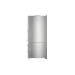 Liebherr CS-1400R 30" Freestanding Bottom Freezer Refrigerator with 12.8 cu. ft. Total Capacity, DuoCooling, Energy Star Rated and 3 Glass Refrigerator Shelves, in Stainless Steel (Right Hinge)