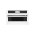 Cafe CSB913P4NW2 30" Smart 5-in-1 Electric Wall Oven with 1.7 cu. ft. Capacity, 120V Advantium Technology and 7" Full Color LCD Touch Control (Matte White)