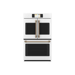 Cafe CTD90FP4NW2 30" Professional Series Smart Built-In Convection French-Door Double Wall Oven with 10 cu. ft. Total Capacity and Self-Clean with Steam Clean Option (Matte White)