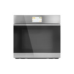 Cafe CTS90DM2NS5 30" Smart Single Wall Oven with 5 cu. ft. Capacity, Touchless Open and In-Oven Camera in Platinum Glass