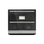 Cafe CTS92DM2NS5 30" Duo Smart Double Wall Oven with 5 cu. ft. Total and Convection in Platinum Glass