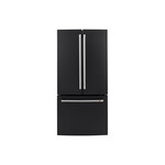 Cafe CWE19SP3ND1 33" Counter Depth French Door Refrigerator with 18.6 cu. ft. Capacity, Internal Water Dispenser and Showcase LED Lighting (Matte Black)