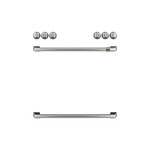 Cafe CXFCGHKPMSS Front Control Gas Knobs and Handles (Brushed Stainless)