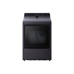 LG DLE8400BE 27" Electric Vented Dryer with 7.3 cu. ft. Capacity, Rear Control, LG EasyLoad Door, AI Sensing (Matte Black)