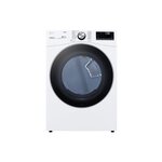 LG DLEX4200W 27" Front Load Steam Vented Electric Dryer with 7.4 cu. ft. Capacity, TurboSteam, Energy Star, Built-In Intelligence (White)