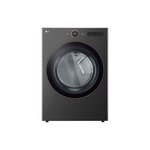 LG DLEX6500B 27" Smart Front Load Electric Steam Vented Dryer with 7.4 cu. ft. Capacity, AI Sensor Dry, TurboSteam, LCD Digital Dial Control (Black)