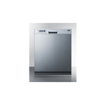 Summit DW2435SSADA 24" ADA Compliant Dishwasher with 12 Place Settings, 5 Cycles, Digital Touch Control, Energy Star, in Stainless Steel