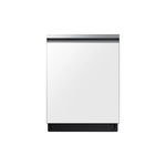 Samsung DW80CB545012 24" Bespoke Smart Built-In Dishwasher with 15 Place Settings, Storm Wash, 3rd Rack, Recessed Handle in White Glass