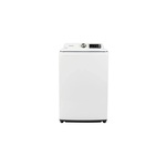 Element ETW4125CW 26" Top Load Washer with 4.1 cu. ft. Capacity, 10 Cycles, Soft Closing Tempered Glass Lid and Stainless Steel Drum in White