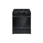 Frigidaire FCFG3062AB 30" Gas Range with Steam Clean, 5 Burners, 5.1 cu. ft. Oven Capacity, Continuous Edge-to-Edge Grates (Black)