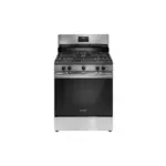 Frigidaire FCRG3052BS 30" Freestanding Gas Range with 5 Sealed Burners, 5.1 cu. ft. Oven Capacity, Continuous Edge-to-Edge Grates (Stainless Steel)