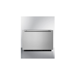 Summit FF1DSS24 24" Built in Refrigerator Drawer with 1.6 cu. ft. Capacity, Frost Free Operation, Digital Thermostat, Sabbath Mode, Open Door Alarm, Child Lock, Ground Fault Circuit Interrupter, in Stainless Steel