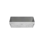 Forza FH4824 48" Pro-Style Wall Mount Range Hood with 1200 CFM, 24" Height, LED Lighting, Stainless Steel Baffle Filters, in Stainless Steel